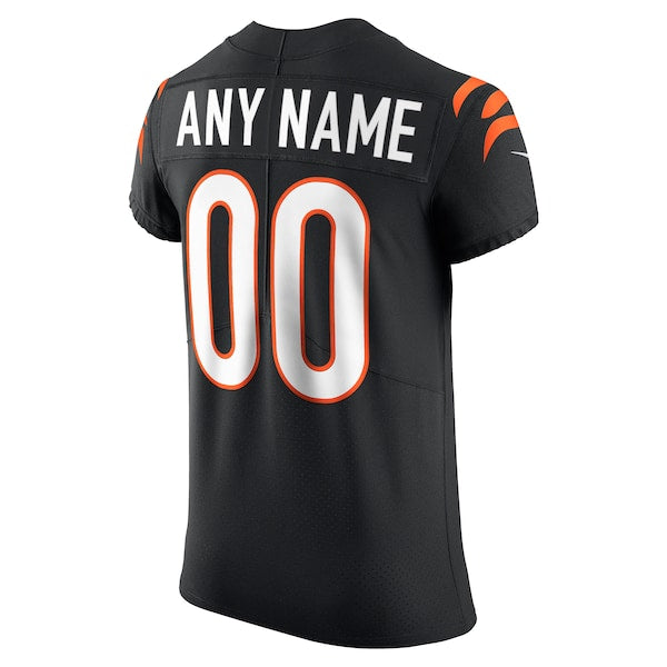 Cincinnati Bengals Nike Vapor Elite Custom Jersey - Black - Image 3