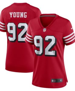 Chase Young San Francisco 49ers Nike Women's Alternate Game Jersey - Scarlet