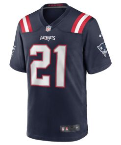 Alternative view of Adrian Phillips New England Patriots Nike Game Jersey - Navy