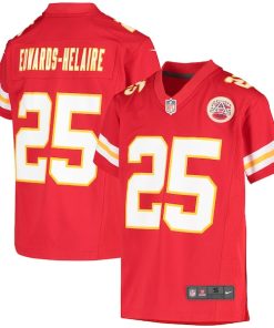 Clyde Edwards-Helaire Kansas City Chiefs Nike Youth Game Jersey - Red/White