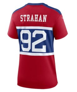 Alternative view of Michael Strahan New York Giants Nike Women's Alternate Retired Player Game Jersey - Century Red