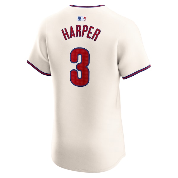 Bryce Harper Philadelphia Phillies Nike Alternate Elite Player Jersey - Cream - Image 4