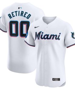 Miami Marlins Nike Home Elite Pick-A-Player Retired Roster Patch Jersey - White