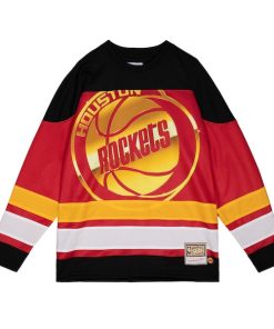 Alternative view of Houston Rockets Women's Hardwood Classics Big Face 4.0 Hockey Jersey - Red
