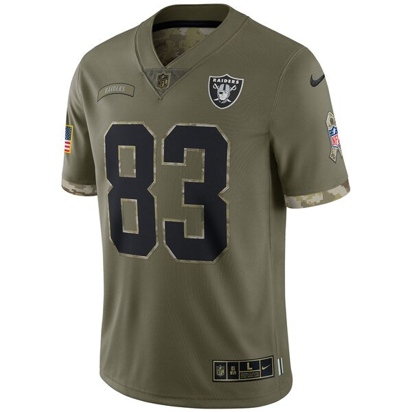 Darren Waller Las Vegas Raiders Nike 2022 Salute To Service Limited Jersey - Olive - Image 2