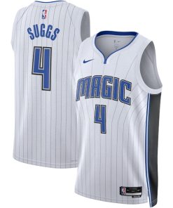 Alternative view of Jalen Suggs Orlando Magic Nike Unisex Swingman Jersey - Association Edition - White/Black