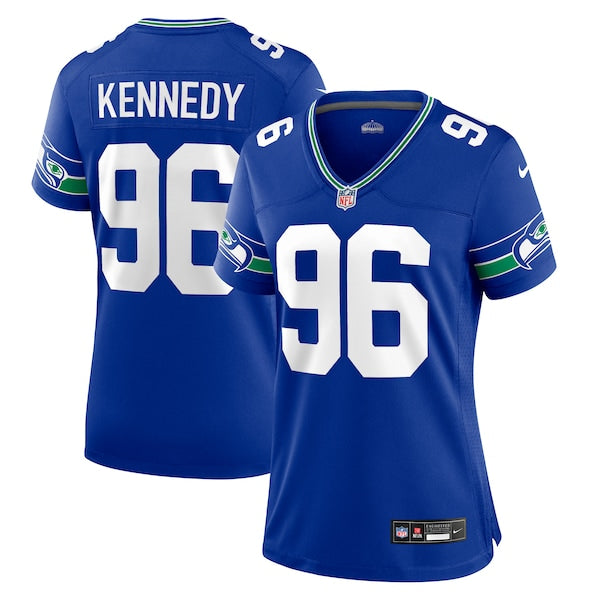 Cortez Kennedy Seattle Seahawks Nike Women's Throwback Player Game Jersey - Royal/Navy - Image 2