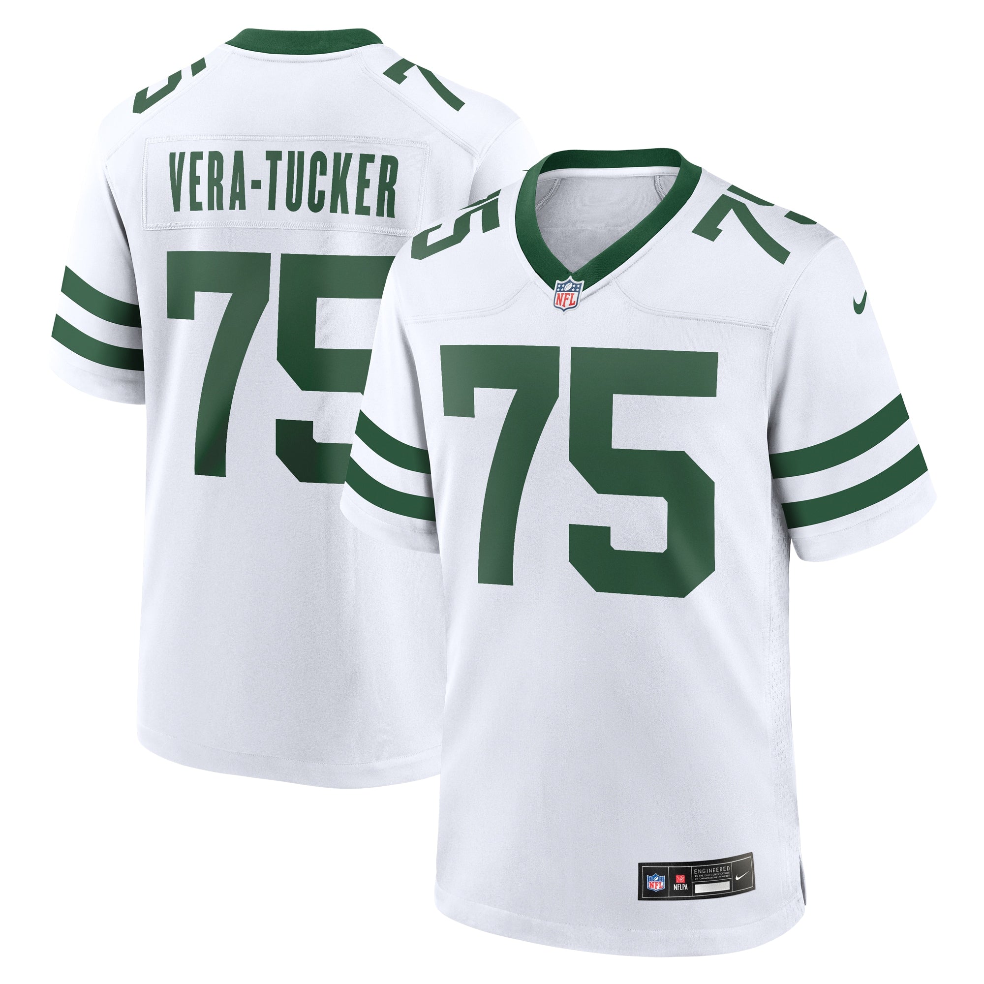 Alijah Vera-Tucker New York Jets Nike Game Player Jersey - Gotham Green/White - Image 10