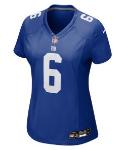 Alternative view of Jaxson Dart New York Giants Nike Women's Team  Game Jersey -  Royal