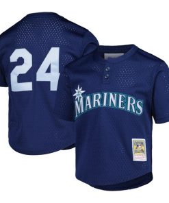 Ken Griffey Jr. Seattle Mariners Preschool Cooperstown Collection?Mesh Batting Practice Jersey - Navy