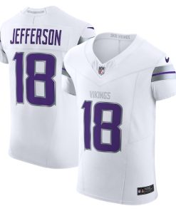 Justin Jefferson Minnesota Vikings Nike Alternate Vapor F.U.S.E. Elite Player Jersey - White