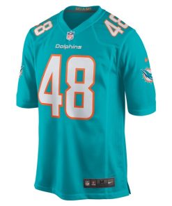 Alternative view of Blake Ferguson Miami Dolphins Nike  Game Jersey -  Aqua