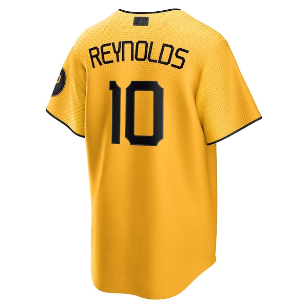 Bryan Reynolds Pittsburgh Pirates Nike 2023 City Connect Replica Player Jersey - Gold - Image 3