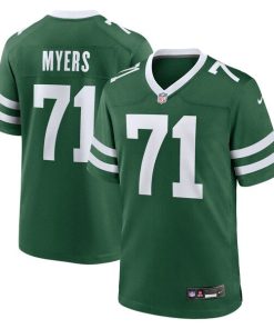 Josh Myers New York Jets Nike Team Game Jersey - Legacy Green