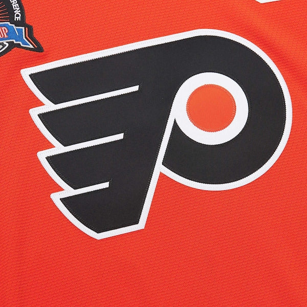 Eric Lindros Philadelphia Flyers 1996-97 Power Play Jersey - Orange/White - Image 3