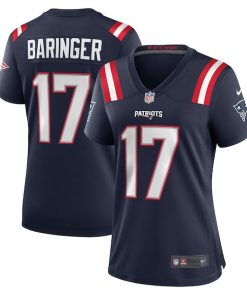 Bryce Baringer New England Patriots Nike Women's Team Game Jersey -  Navy