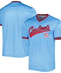St. Louis Cardinals Stitches Cooperstown Collection Team Jersey - Light Blue