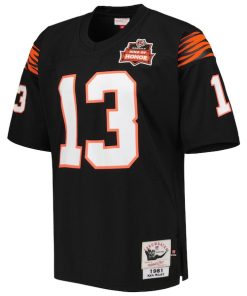 Alternative view of Ken Riley Cincinnati Bengals 1981 Authentic Throwback Retired Player Jersey - Black