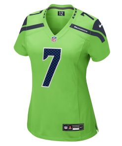 Alternative view of Geno Smith Seattle Seahawks Nike Women's  Game Jersey - Neon Green