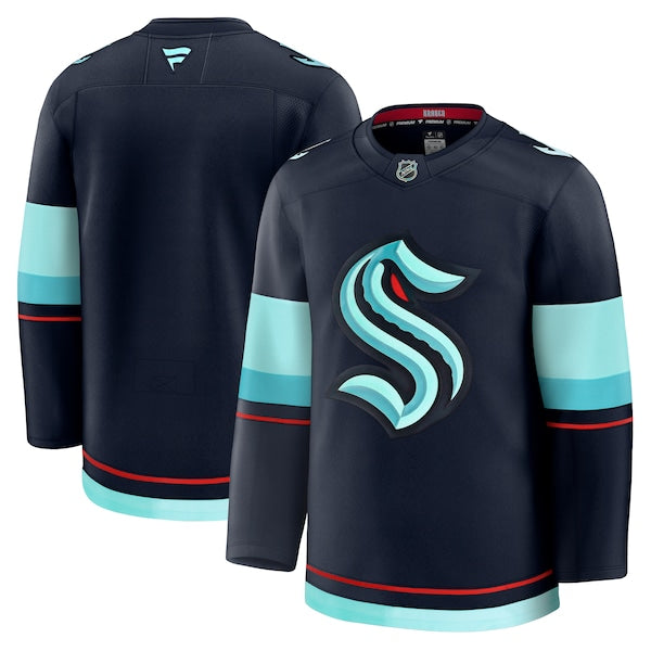 Seattle Kraken Home Premium Jersey - Deep Sea Blue/White - Image 2
