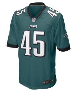 Alternative view of Rick Lovato Philadelphia Eagles Nike Game Jersey - Midnight Green