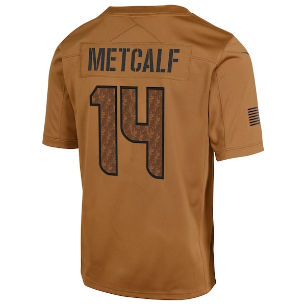DK Metcalf Seattle Seahawks Nike Youth 2023 Salute To Service Limited Jersey - Brown - Image 3