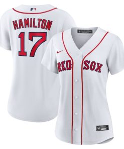 David Hamilton Boston Red Sox Nike Women's Home Replica Jersey - White