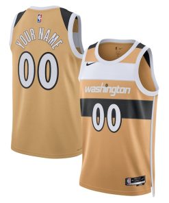 Washington Wizards Nike Unisex 2025/26 City Edition Swingman Custom Jersey - Gold
