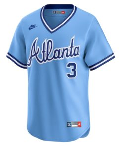 Alternative view of Dale Murphy Atlanta Braves Nike Throwback Cooperstown Collection Limited Jersey - Light Blue