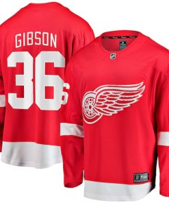 John Gibson Detroit Red Wings  Home Breakaway Jersey - Red