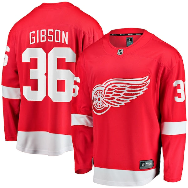John Gibson Detroit Red Wings Home Breakaway Jersey - Red