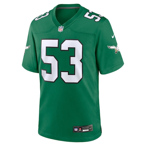 Zack Baun Philadelphia Eagles Nike Alternate Game Jersey - Kelly Green/Green - Image 3