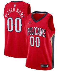 New Orleans Pelicans Jordan Brand Swingman Custom Jersey - Statement Edition - Red