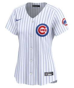 Alternative view of Dansby Swanson Chicago Cubs Nike Women's Home Limited Player Jersey - White