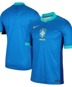 Brazil National Team Nike 2024 Away Stadium Replica Jersey?¨C Blue