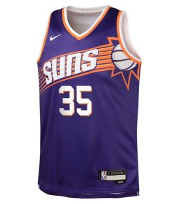 Alternative view of Kevin Durant Phoenix Suns Nike Youth Swingman Jersey - Purple - Icon