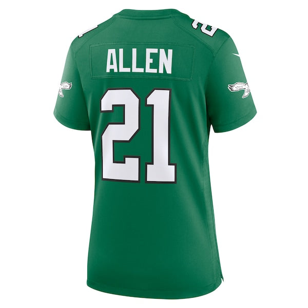 Eric Allen Philadelphia Eagles Nike Women's Alternate Game Jersey - Kelly Green - Image 3