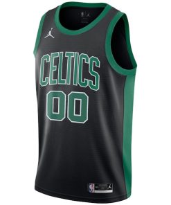 Alternative view of Boston Celtics Jordan Brand Swingman Custom Jersey - Statement Edition - Black