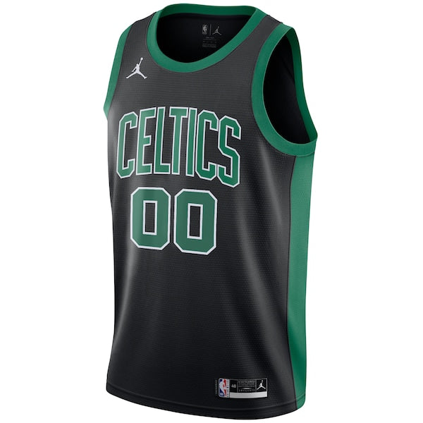 Boston Celtics Jordan Brand Swingman Custom Jersey - Statement Edition - Black - Image 2