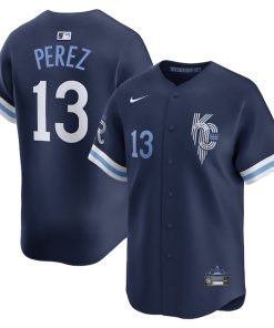Salvador Perez Kansas City Royals Nike City Connect Limited Player Jersey - Navy