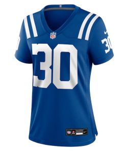 Alternative view of Hunter Wohler Indianapolis Colts Nike Women's Team Game Jersey -  Royal