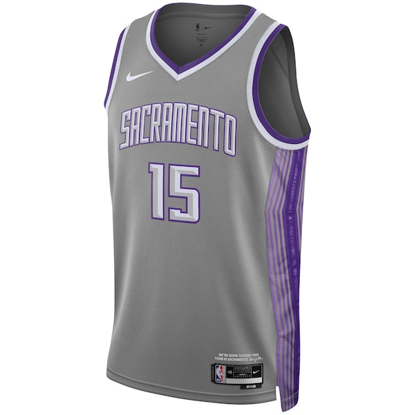 Davion Mitchell Sacramento Kings Nike Unisex 2022/23 Swingman Jersey - City Edition - Anthracite - Image 2