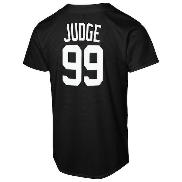 Aaron Judge New York Yankees Nike Youth Lights Out Replica Player Jersey - Black - Image 3