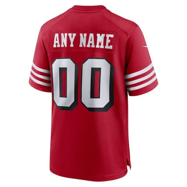 San Francisco 49ers Nike Alternate Custom Game Jersey - Scarlet - Image 3