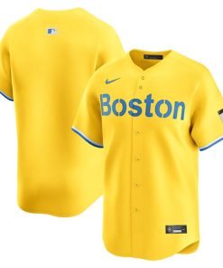 Boston Red Sox Nike City Connect Limited Jersey - Gold