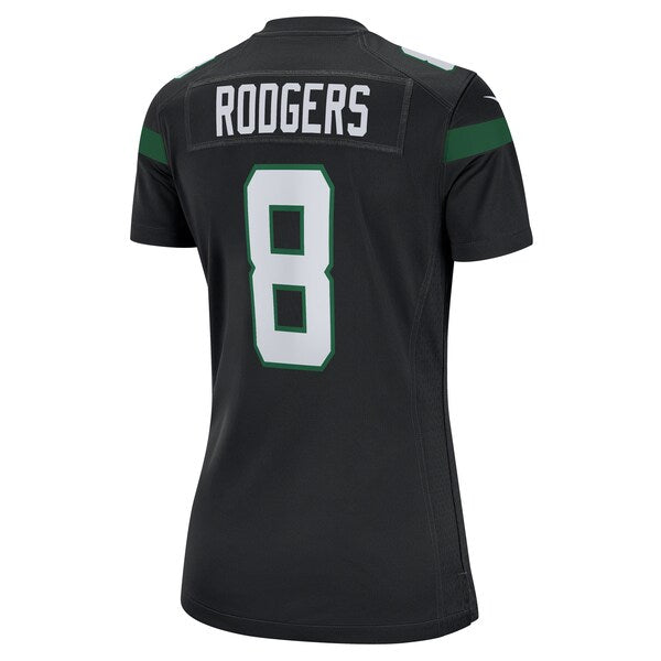 Aaron Rodgers New York Jets Nike Women's Player Jersey - Black/Green/White - Image 4