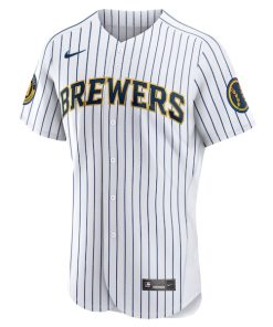 Alternative view of Milwaukee Brewers Nike Alternate Authentic Team Jersey - White