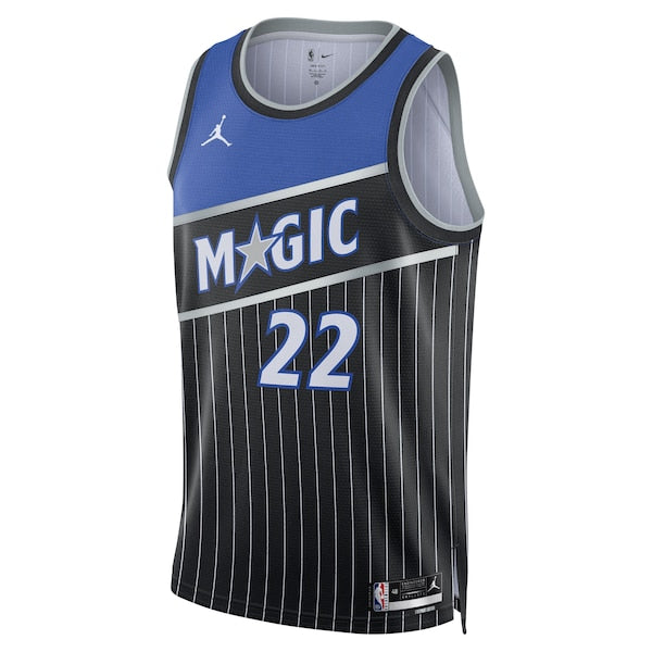 Franz Wagner Orlando Magic Jordan Brand Unisex Swingman Jersey - Statement Edition - Black - Image 2