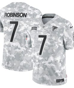 Bijan Robinson Atlanta Falcons Nike 2024 Salute to Service Limited Jersey - Arctic Camo
