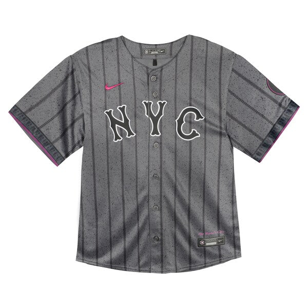 New York Mets Nike Toddler City Connect Team Limited Jersey - Gray - Image 2